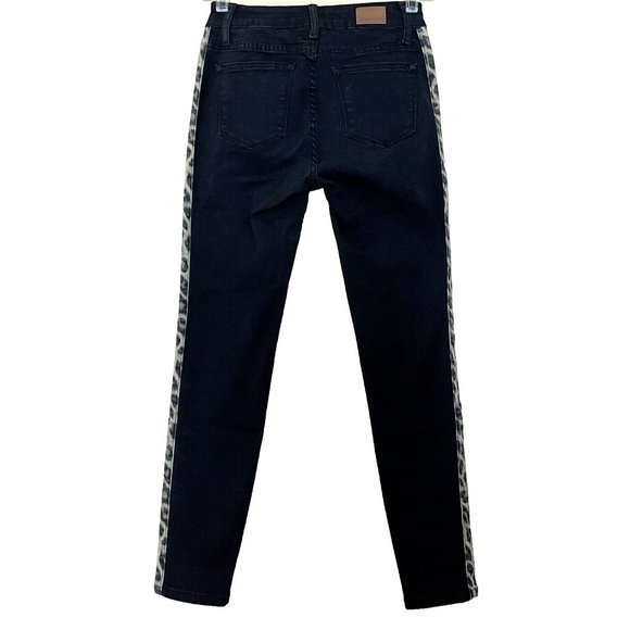 Judy Blue Skinny Fit Stretch Jeans Leopard Animal Print Tuxedo Stripe 3 / 26 - Picture 3 of 10